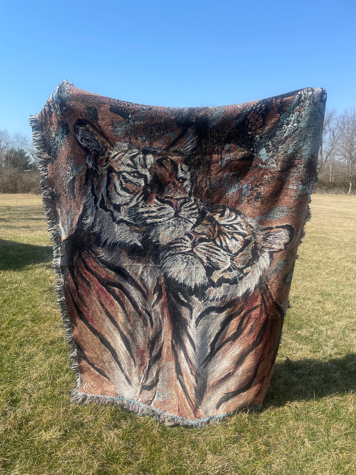 2 tigers tapestry