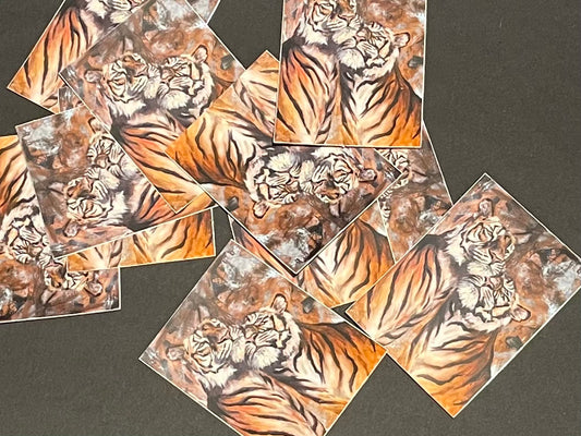 Stickers Two Tigers